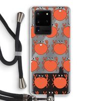 Krab: Samsung Galaxy S20 Ultra Transparant Hoesje met koord