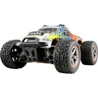 Amewi Blauw, Oranje Brushed 1:20 RC modelauto voor beginners Elektro Monstertruck 4WD RTR Met lichteffect