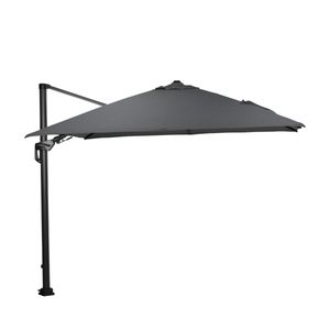 Hawaii zweefparasol Deluxe 300x300 carbon black/donkergrijs zonwering - Garden Impressions