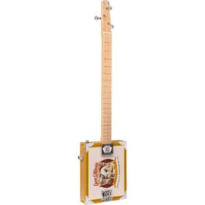 Lace Cigar Box Guitar Pero Pup 3-string 3-snarige elektrische gitaar