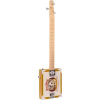 Lace Cigar Box Guitar Pero Pup 3-string 3-snarige elektrische gitaar