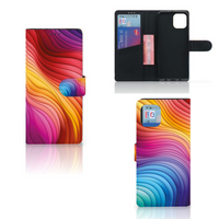 Book Case voor Motorola Edge 20 Lite Regenboog