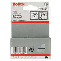 Bosch Accessories 2609200202 Nieten met plat draad Type 51 1000 stuk(s) Afm. (l x b) 10 mm x 10 mm