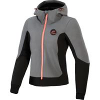 ALPINESTARS Stella Radium Tech Hoodie, Motorhoodie dames, Diep Grijs-Zwart