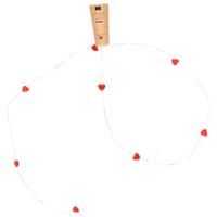 Cepewa Flesverlichting - kurk met LED hartjes - voor wijnfles - 80 cm Cepewa Flesverlichting - kurk met LED hartjes - voor wijnfles - 80 cm