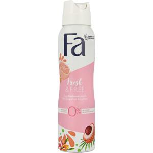 FA Deodorant spray fresh & free grapefruit & lychee (150 ml)