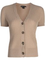 James Perse ribbed cashmere cardigan - Marron