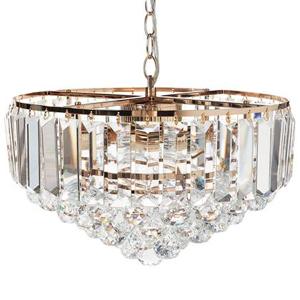 Beliani - ACHEIRO - Kroonluchter - Goud - ⌀ 49 cm - Kristal