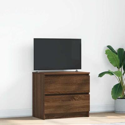 Tv-meubel 60x35x54 cm bewerkt hout bruin eikenkleur