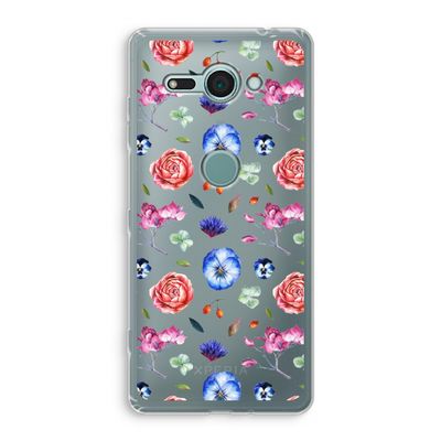 Bloemetjes: Sony Xperia XZ2 Compact Transparant Hoesje