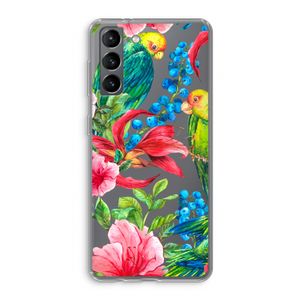 Papegaaien: Samsung Galaxy S21 Transparant Hoesje