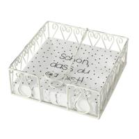 Boltze Home servethouder metaal wit