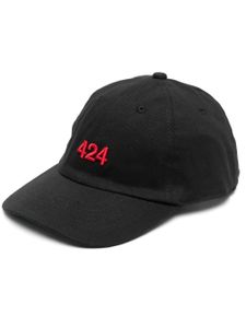 424 casquette à logo brodé - Noir