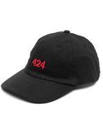 424 casquette à logo brodé - Noir - thumbnail