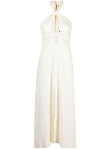 Cult Gaia robe Susana à coupe mi-longue - Blanc