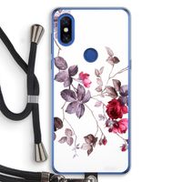 Mooie bloemen: Xiaomi Mi Mix 3 Transparant Hoesje met koord