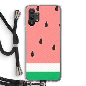 Watermeloen: Samsung Galaxy A32 5G Transparant Hoesje met koord