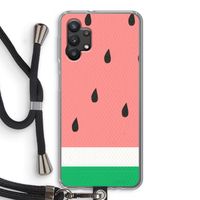 Watermeloen: Samsung Galaxy A32 5G Transparant Hoesje met koord
