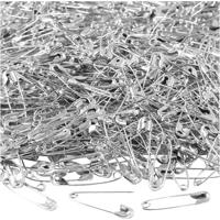 Creativ Company Veiligheidsspelden, l: 22 mm, dikte 0,6 mm, zilver, 500 stuk/ 1 doos
