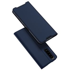 Dux Ducis - Slim bookcase hoes - Sony Xperia 5 III - Blauw