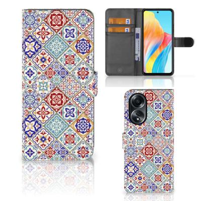 OPPO A58 4G | Bookcase | Tiles Color