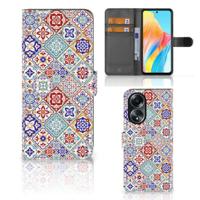 OPPO A58 4G | Bookcase | Tiles Color