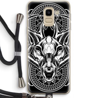 Oh Deer: Samsung Galaxy J6 (2018) Transparant Hoesje met koord