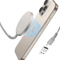 Mini Wireless Charger (HaloLock) - Titanium