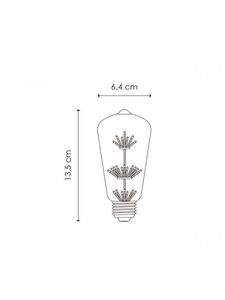 home sweet home led crystal e27 st64 1.5w 100lm 2300k clear