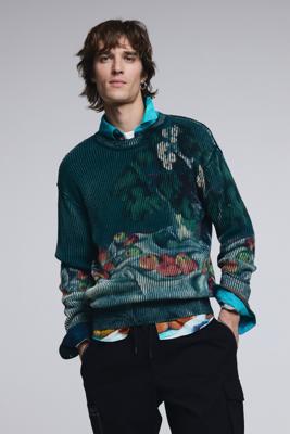 Trui stilleven textuur - BLUE - L Trui stilleven textuur - BLUE - L