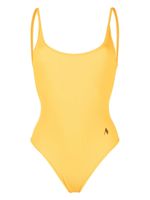 The Attico maillot de bain à logo imprimé - Jaune