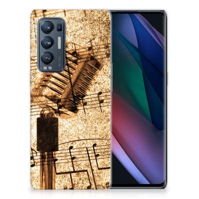 OPPO Find X3 Neo | Siliconen hoesje | met foto Bladmuziek