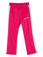 Palm Angels Kids pantalon de jogging à logo brodé - Rose