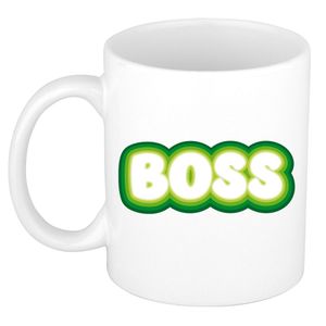 Cadeau mok voor baas - groen - grappig - keramiek - 300 ml - boss