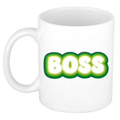 Cadeau mok voor baas - groen - grappig - keramiek - 300 ml - boss Cadeau mok voor baas - groen - grappig - keramiek - 300 ml - boss