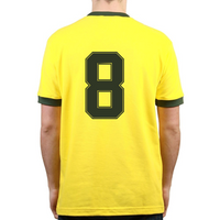 Brazilie retro voetbalshirt WK 1982 + Nummer 8 (Socrates) - thumbnail