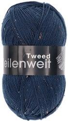 Lana Grossa Meilenweit 100 Tweed 128 Donker Petrol