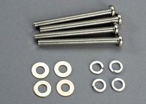 Screws, 6x60mm roundhead machine screws (4)/ 6.0 sw (4)/ 6x13x1 mw (4)