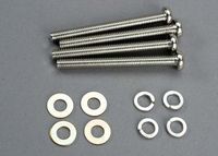 Screws, 6x60mm roundhead machine screws (4)/ 6.0 sw (4)/ 6x13x1 mw (4)