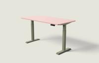 Desktronic HomeOne bureau - Olijfgroen / Zachtroze / 160x80 cm