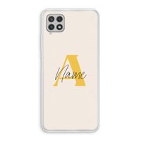 Amber Script: Samsung Galaxy A22 4G Transparant Hoesje
