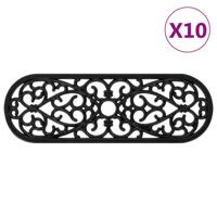 Trapmatten 10 st 25x75 cm rubber