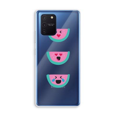 Smiley watermeloen: Samsung Galaxy Note 10 Lite Transparant Hoesje