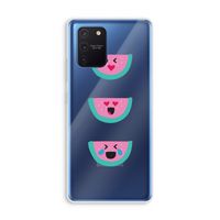 Smiley watermeloen: Samsung Galaxy Note 10 Lite Transparant Hoesje