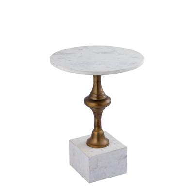 Alano Wit Marmeren Bijzettafel