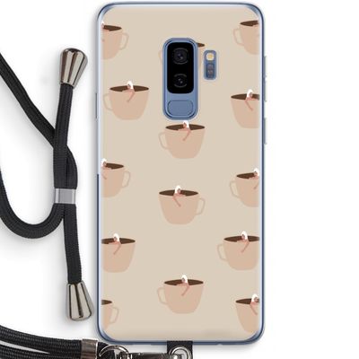 Morning coffee: Samsung Galaxy S9 Plus Transparant Hoesje met koord