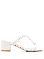 Stuart Weitzman mules à bout ouvert 65 mm - Blanc - thumbnail