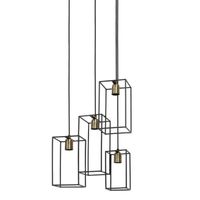 Light & Living - Hanglamp MARLEY - 35x32x57cm - Zwart