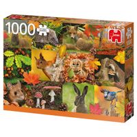 Premium Collection Dieren in de herfst 1000 stukjes - thumbnail