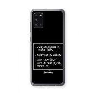 Mijn Motto's: Samsung Galaxy A31 Transparant Hoesje